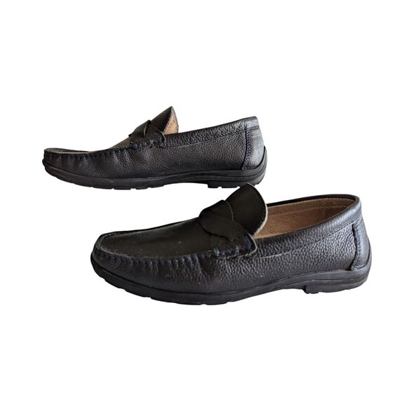 Salo New York Men\'s Slip On Genuine Leather Moccasin Loafers  Sz 39 main image 11
